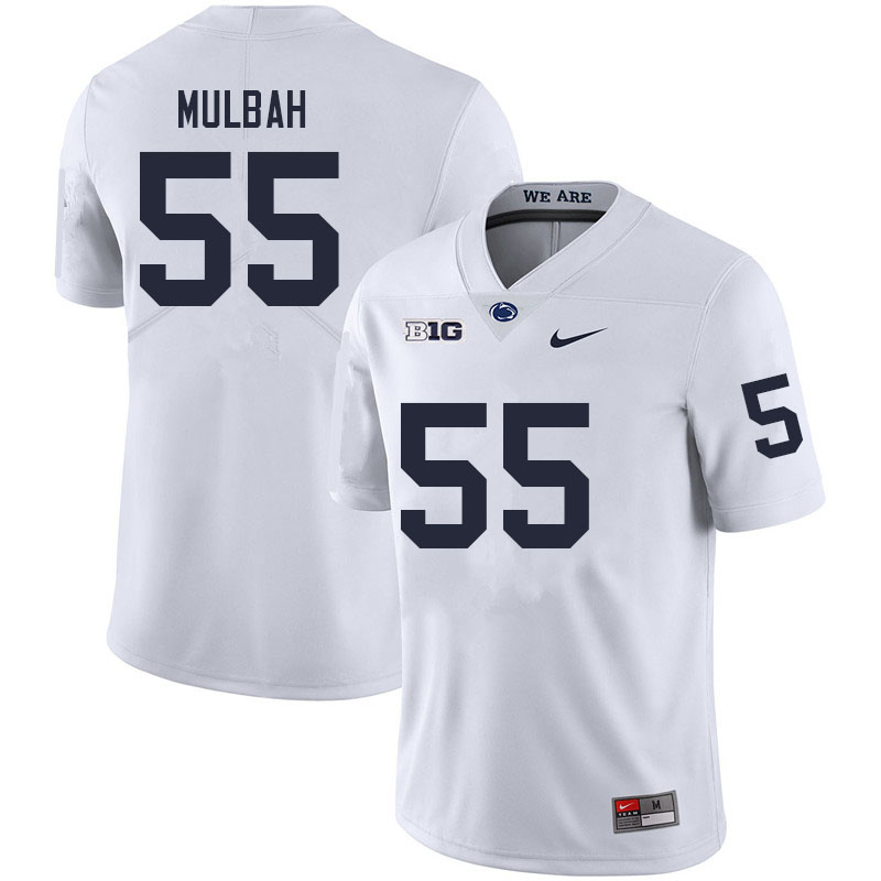 NCAA Nike Men's Penn State Nittany Lions Fatorma Mulbah #55 College Football Authentic White Stitched Jersey BKJ6598WP